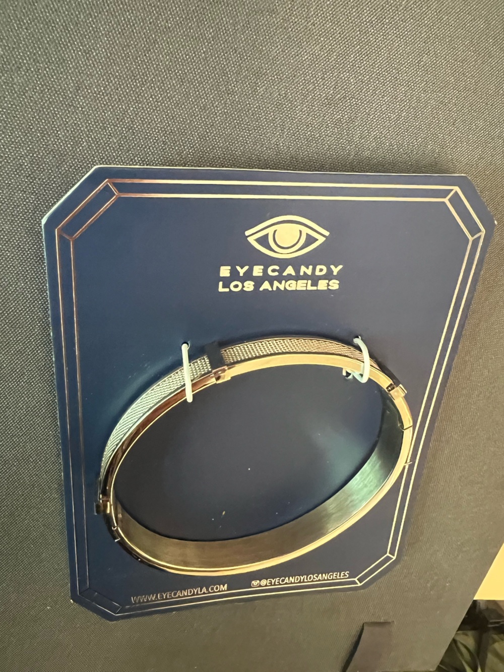 NWT Nordstrom Two-Tone Mesh Bangle Bracelet in Gold and Silver